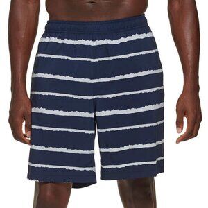 NEW Kirkland Signature Men's Swim Shorts | Navy Stripes